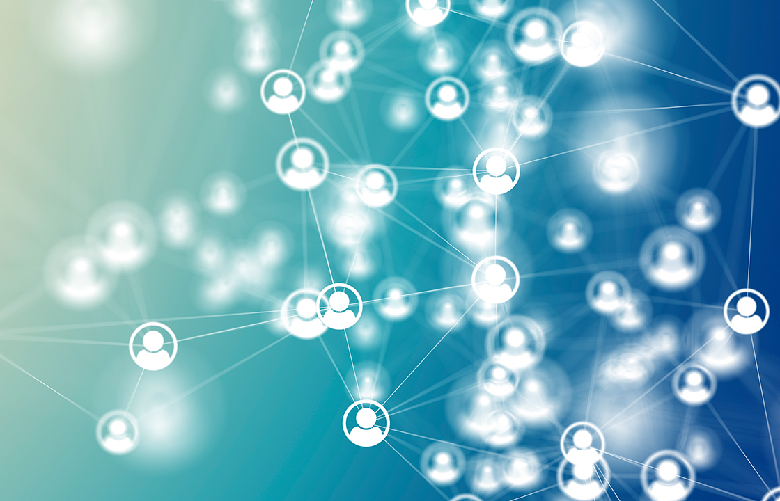people icons connected by thin lines